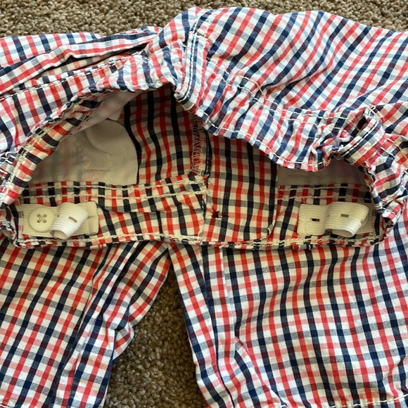 🇺🇸🎇Carter’s size 6 gingham shorts red white and blue with adjustable waist - Picture 6 of 6